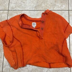 BDG orange crop top